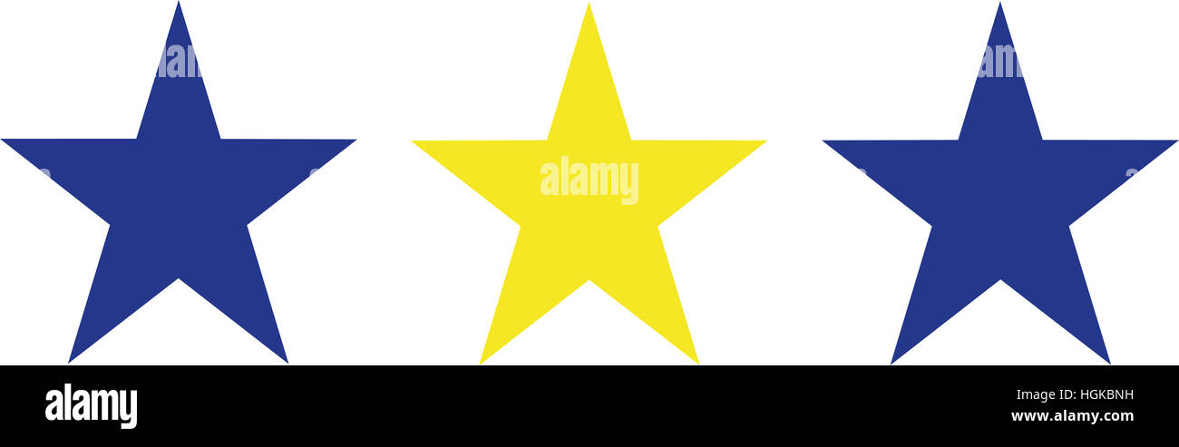 Bandiera della Svezia stelle Foto Stock