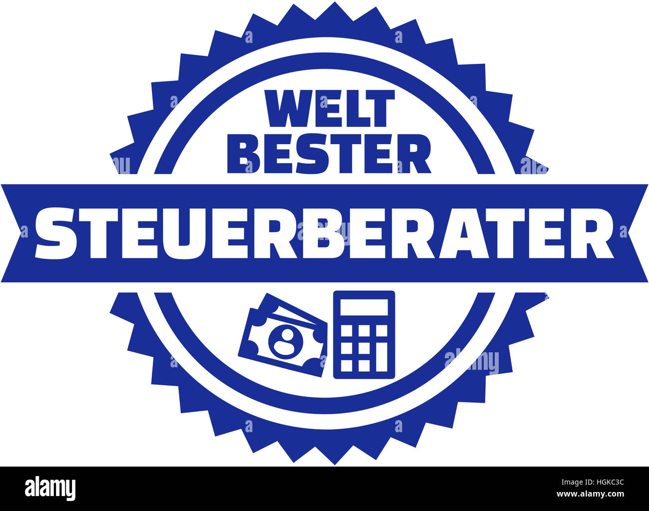I migliori del mondo al consulente fiscale pulsante tedesco Foto Stock
