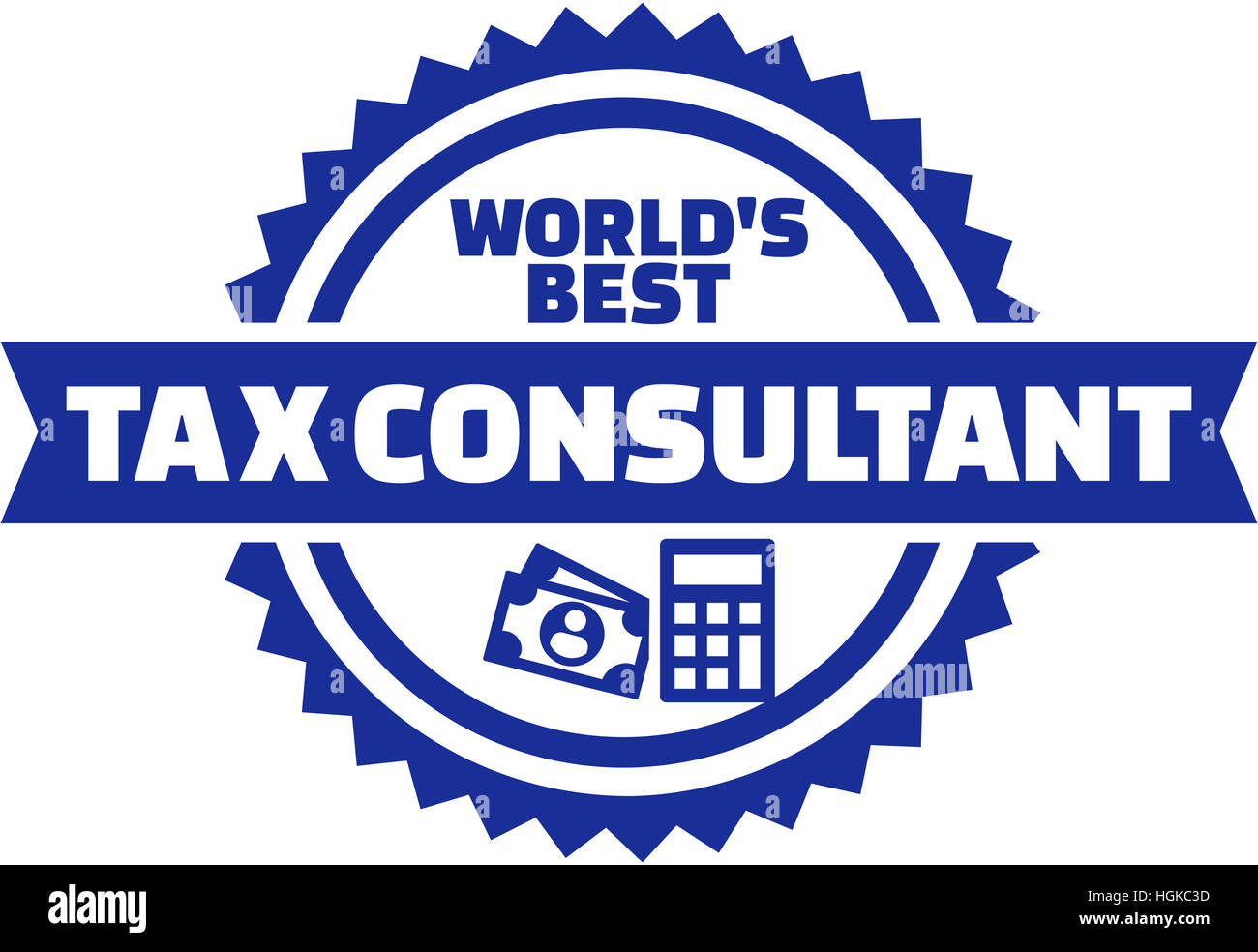 I migliori del mondo al consulente fiscale button Foto Stock