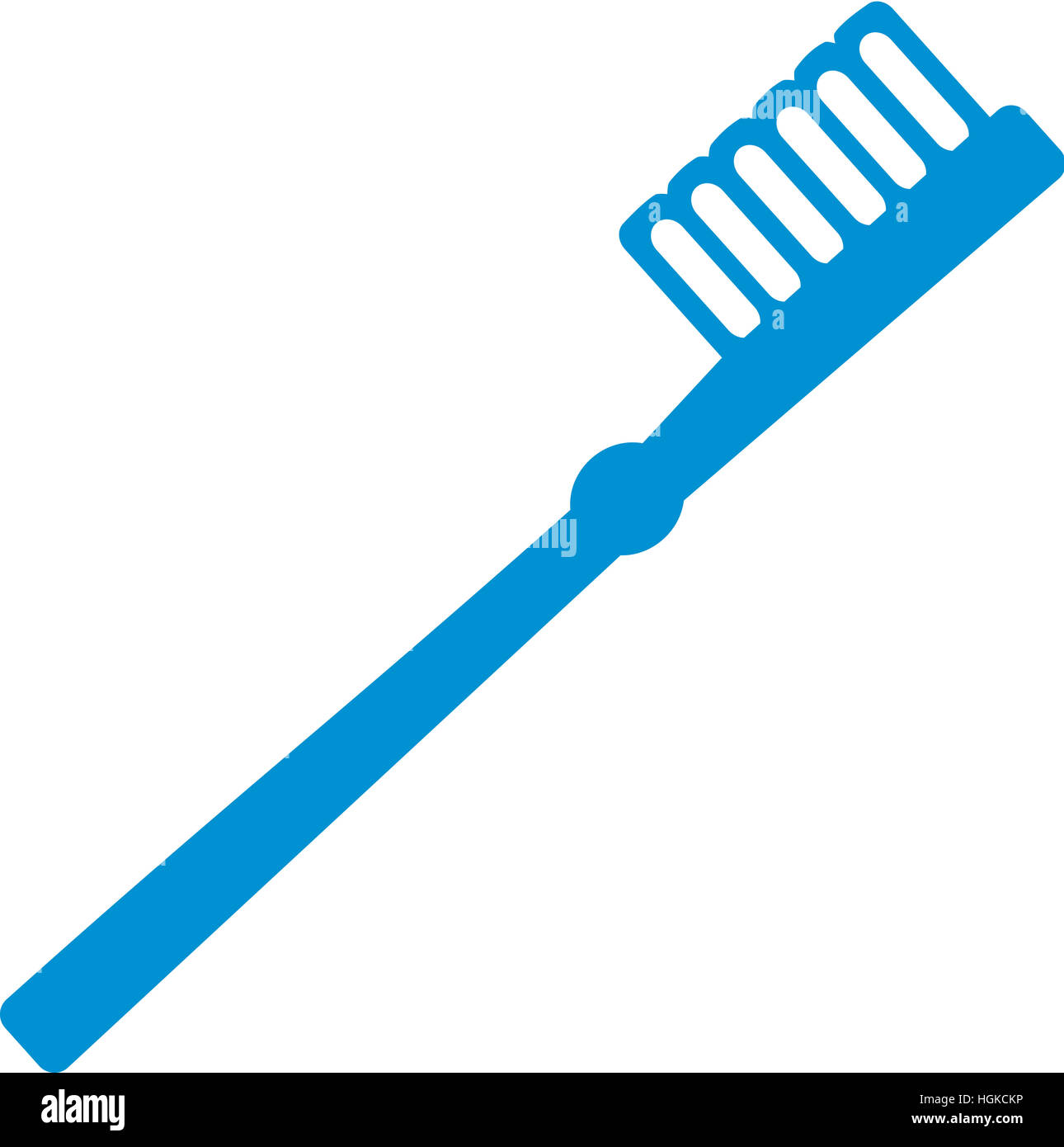 Spazzolino da denti lo stile comico Foto Stock