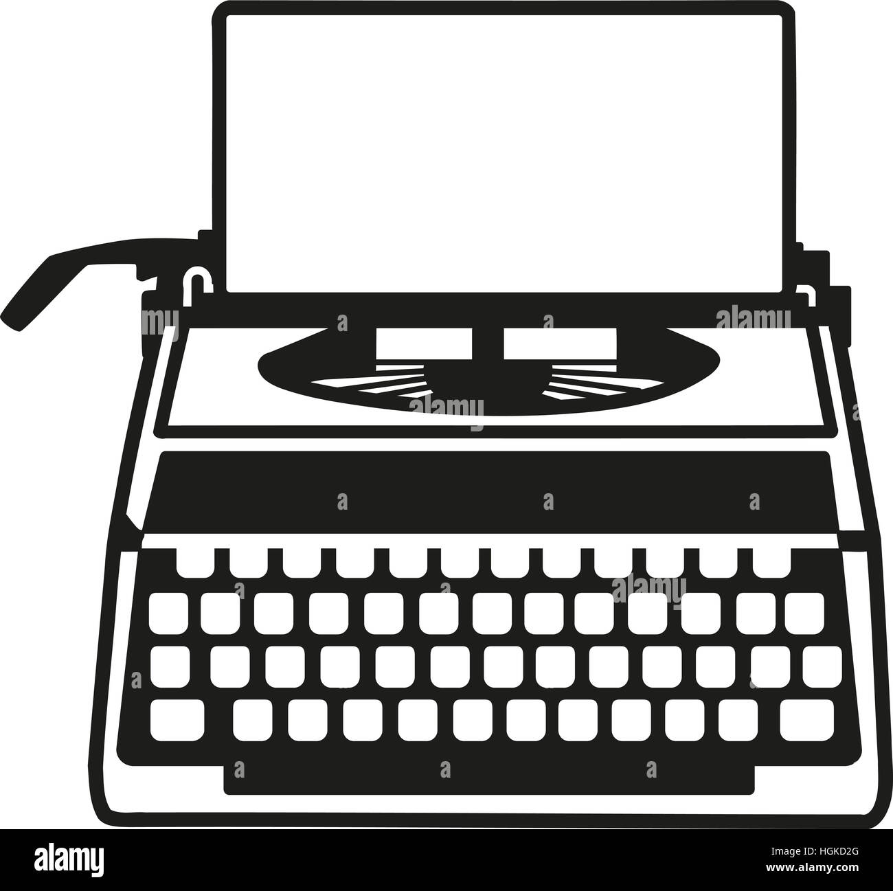 Macchina da scrivere retrò Foto Stock