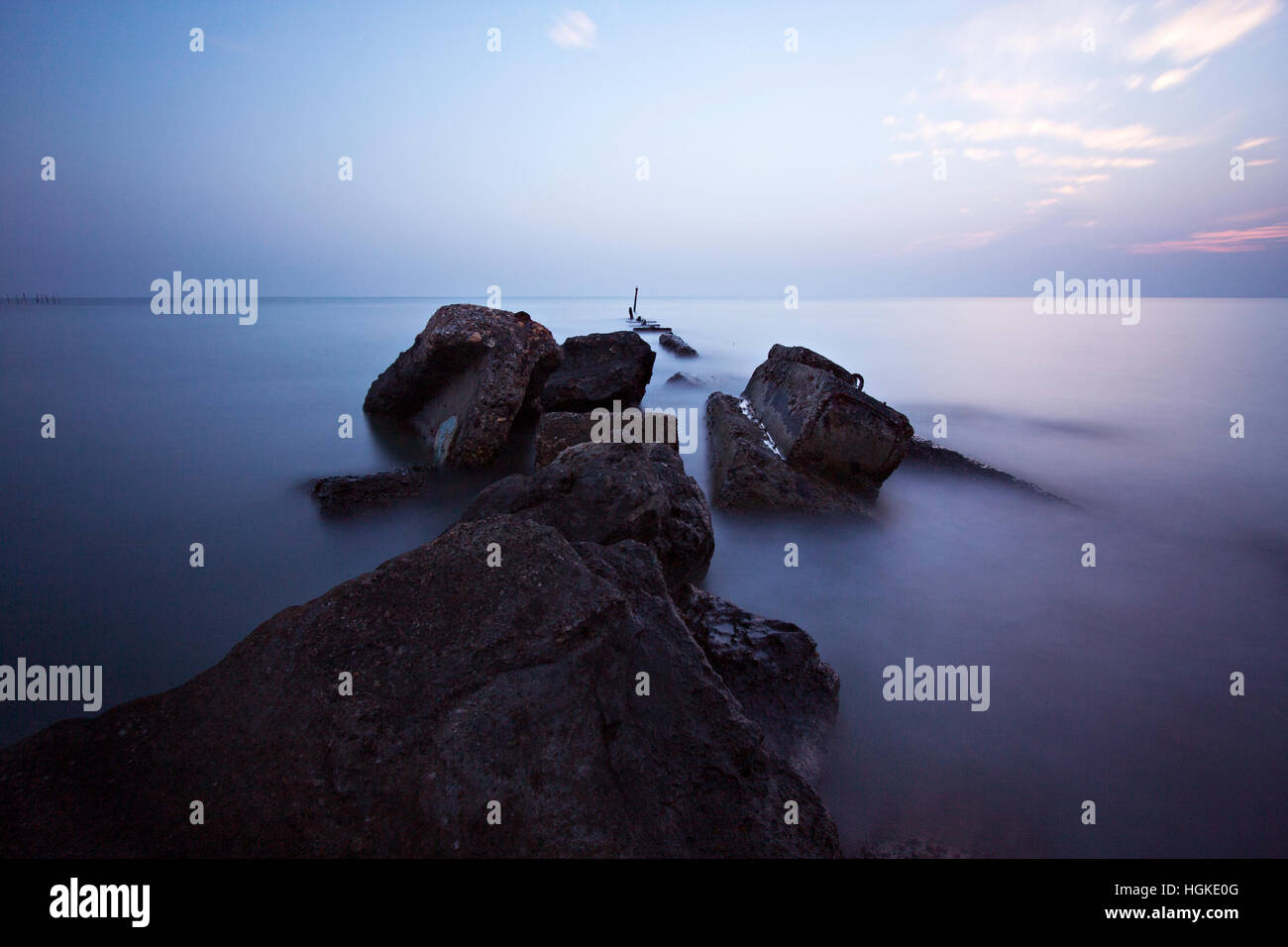La visualizzazione all'orizzonte Foto Stock