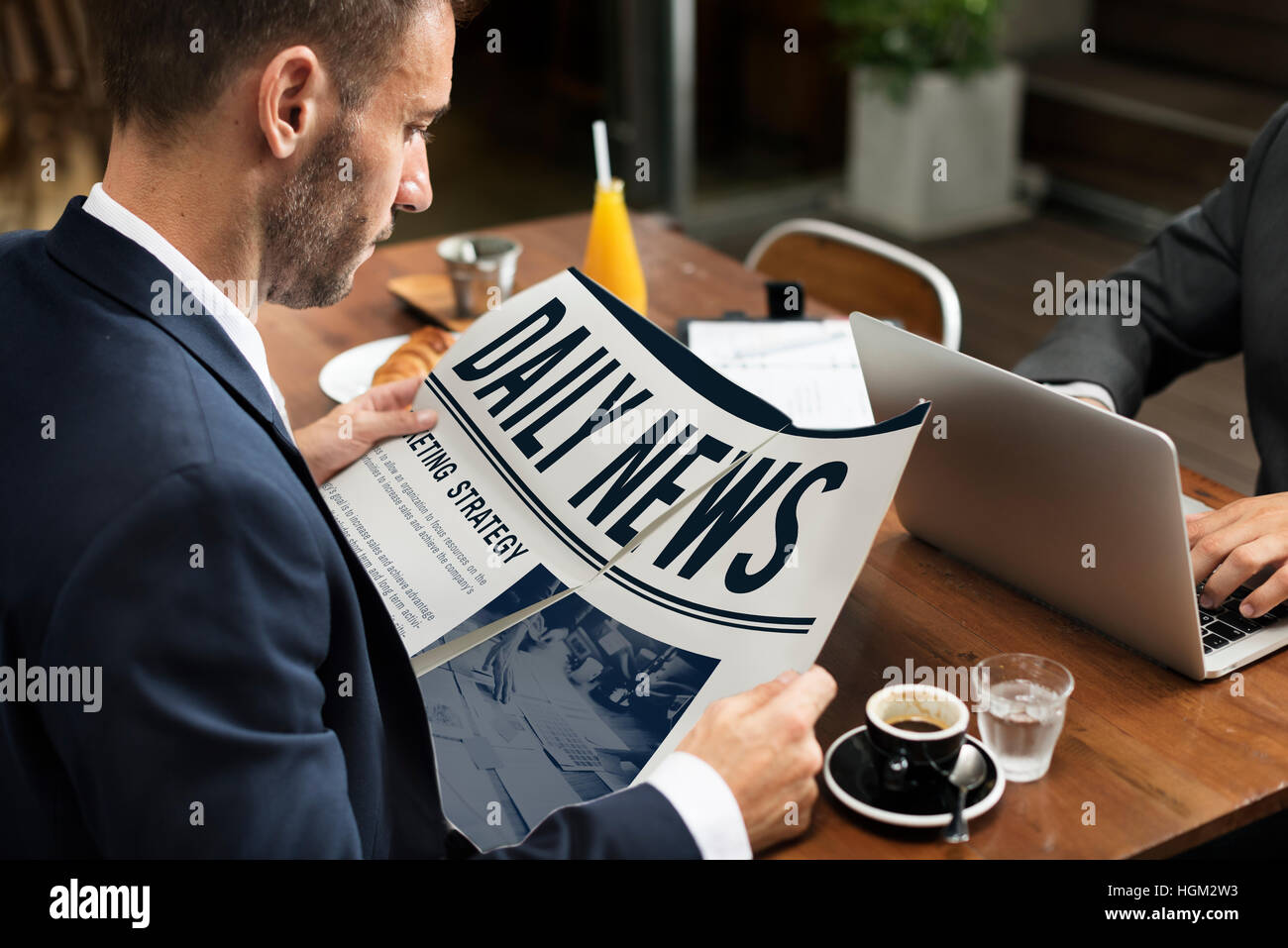 Daily News ufficiale informazioni di aggiornamento è il concetto di potenza Foto Stock