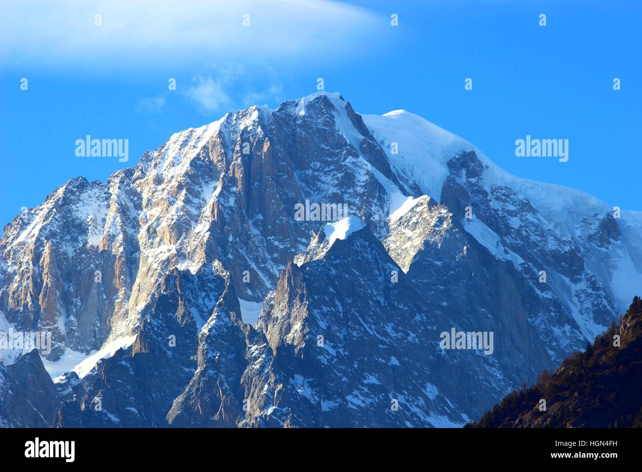 Mont Blanc, Monte Bianco Foto Stock