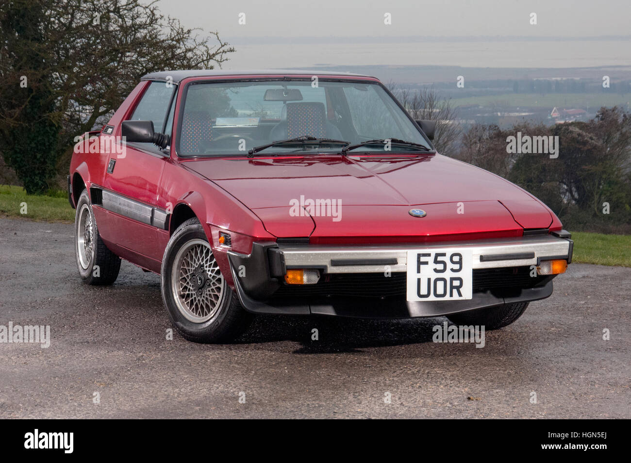 1988 Fiat X1/9 metà propulsori auto sportiva, progettato da Bertone Foto Stock