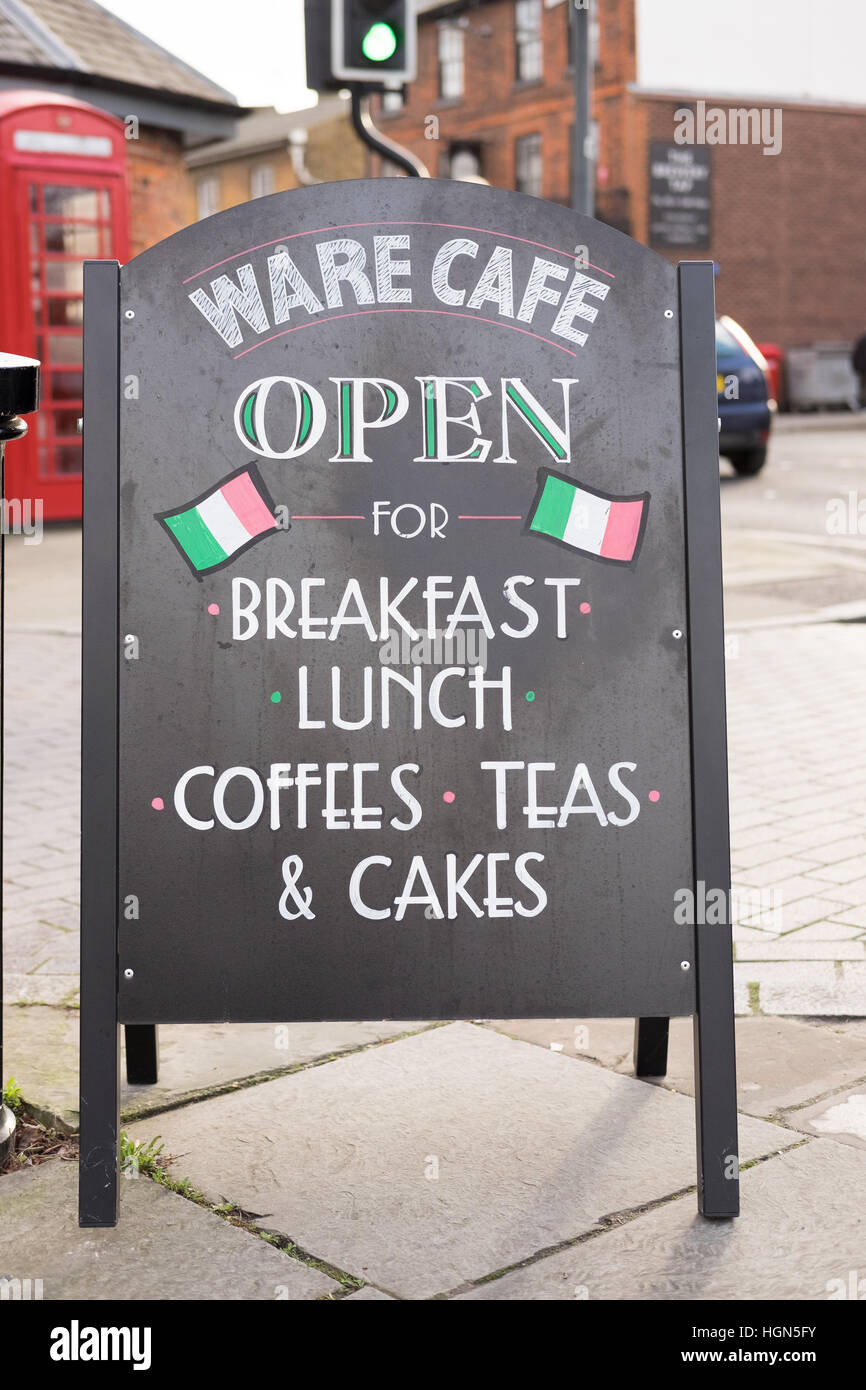 Chalkboard segno la pubblicità per le piccole aziende Foto Stock Chalkboard segno la pubblicità per le piccole aziende Foto Stock