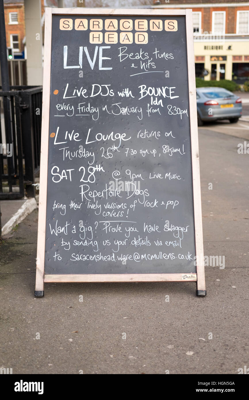 Chalkboard segno la pubblicità per le piccole aziende Foto Stock Chalkboard segno la pubblicità per le piccole aziende Foto Stock