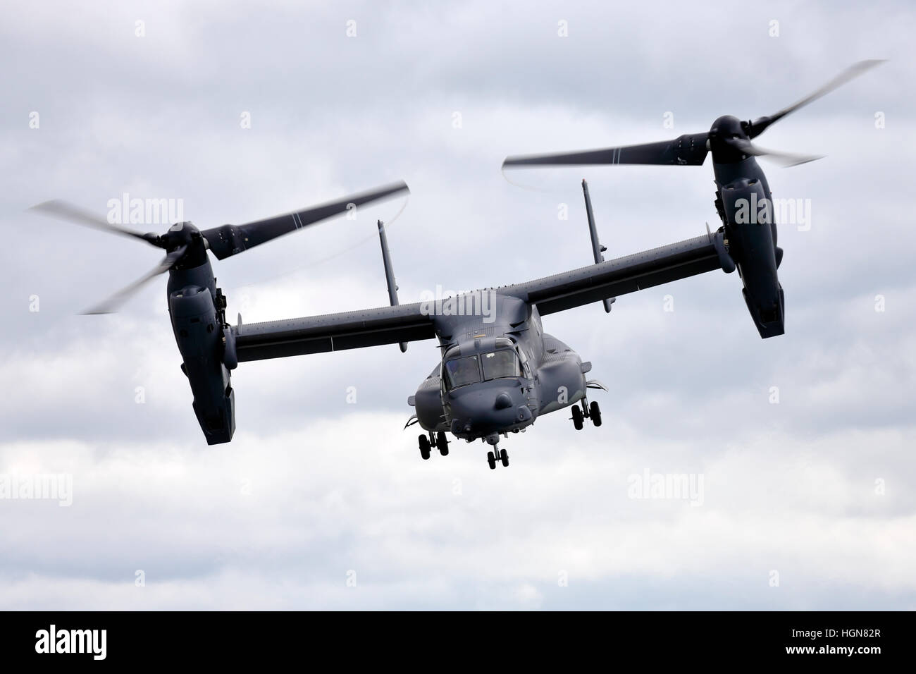 Una Forza aerea degli Stati Uniti, 7 Special Operations Squadron, Bell Boeing CV-22B Osprey in base a RAF Mildenhall, Suffolk, Inghilterra. Foto Stock