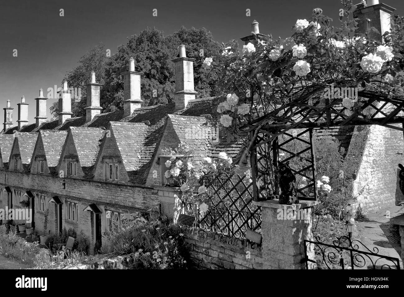 Il gli ospizi di carità, Chipping Norton village, Oxfordshire Cotswolds, England, Regno Unito Foto Stock