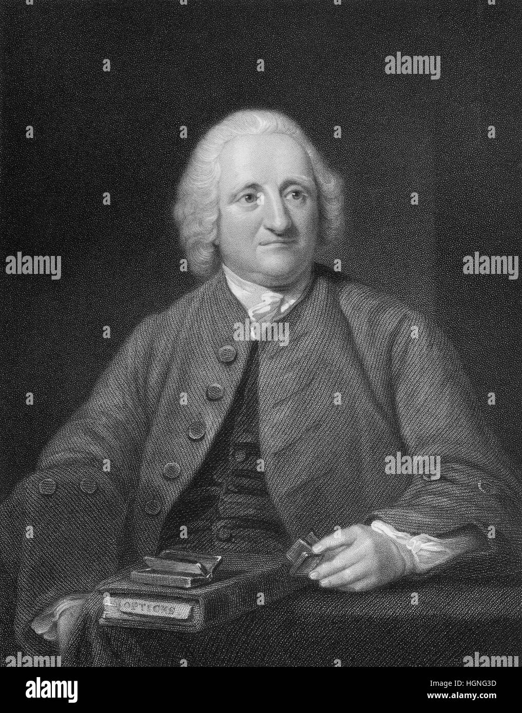 John Dollond, 1706 - 1761, un ottico inglese Foto Stock