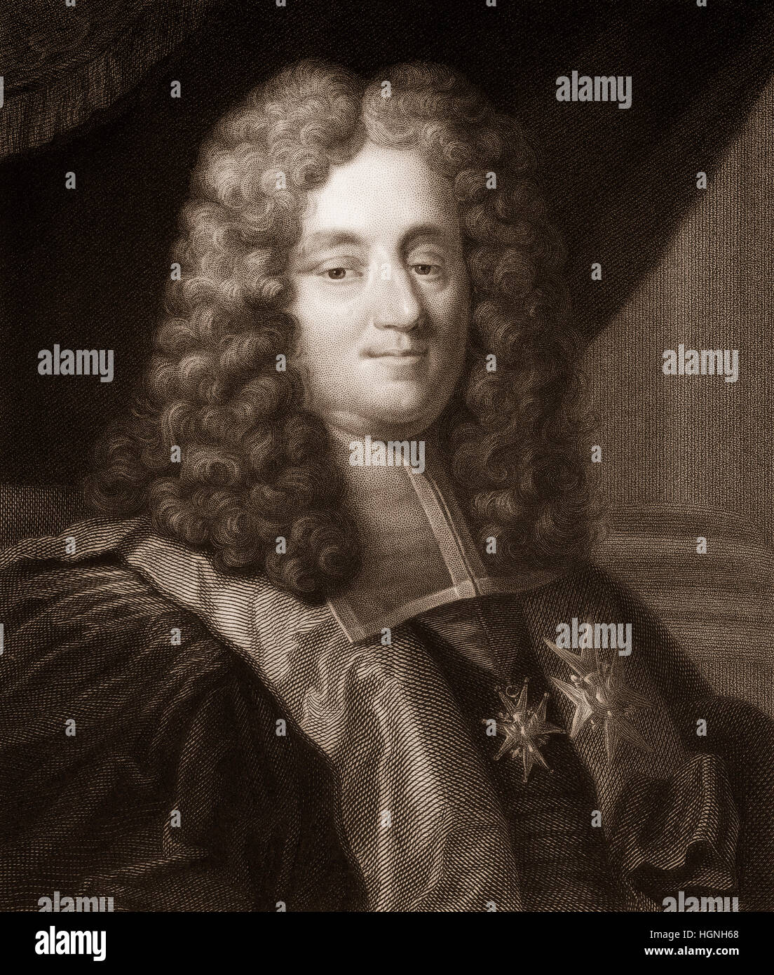 Henri François d'Aguesseau, 1668 - 1751, il cancelliere di Francia Foto Stock