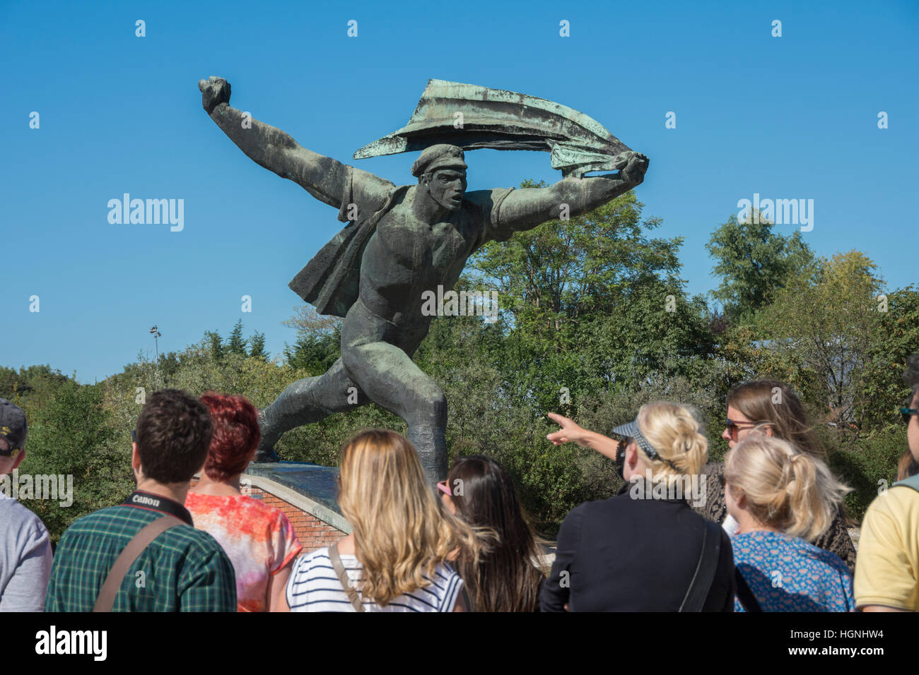 Repubblica dei Consigli monumento Memento Park Foto Stock