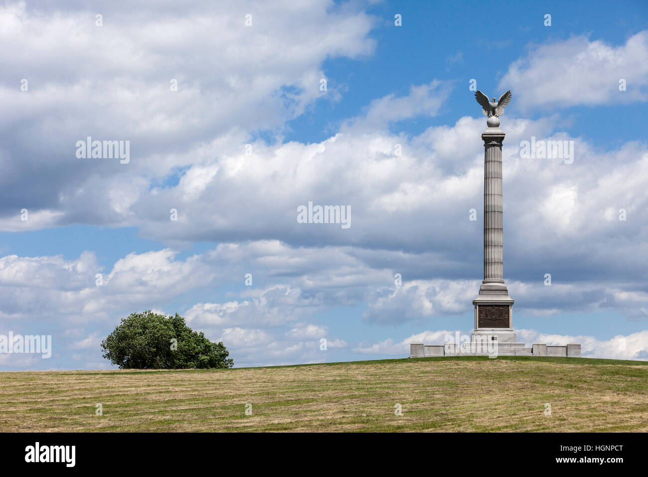 Campo di battaglia di Antietam, Maryland. Monumento a New York Stato veterani. Foto Stock