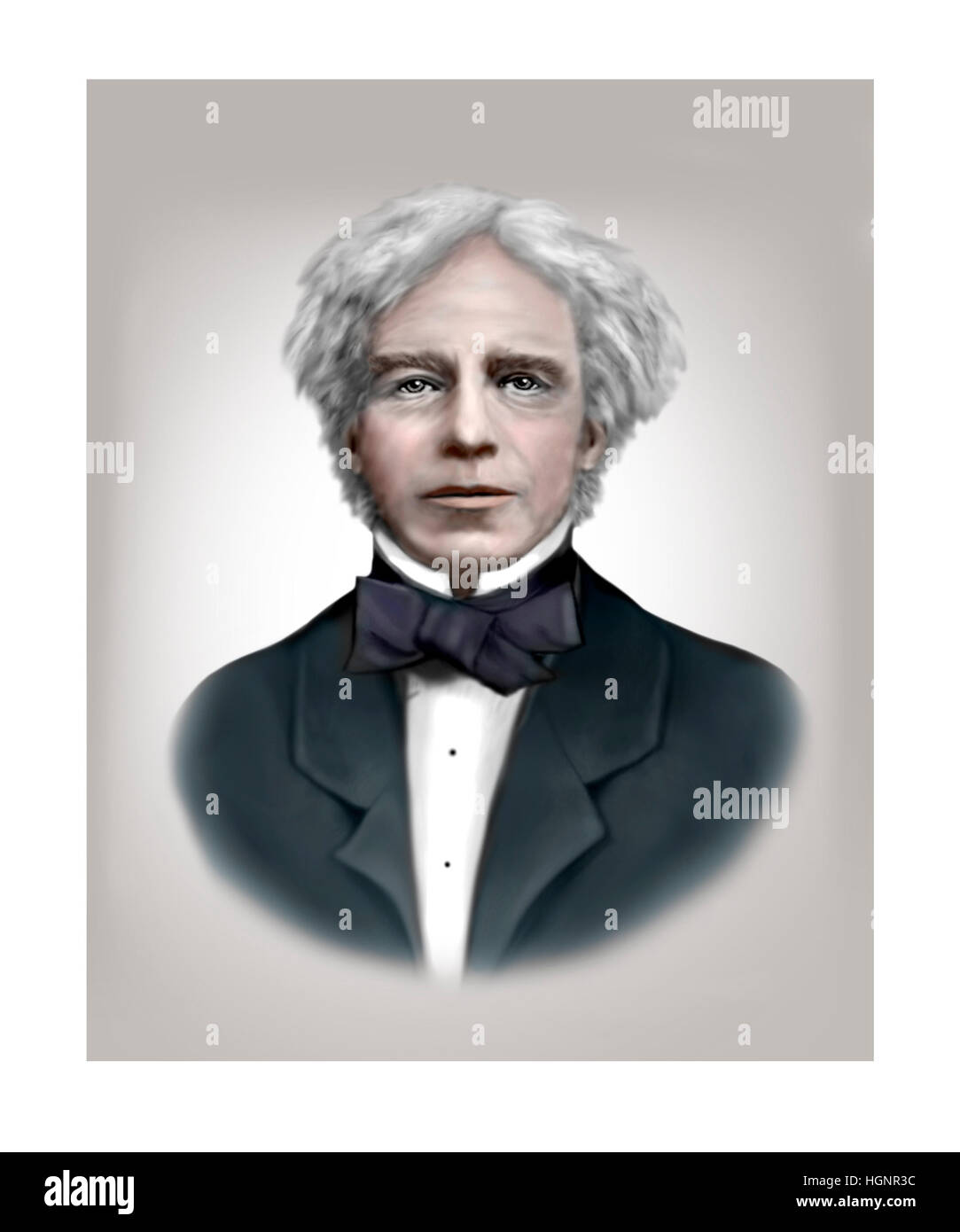Michael Faraday, 1791-1867, chimico, fisico Foto Stock