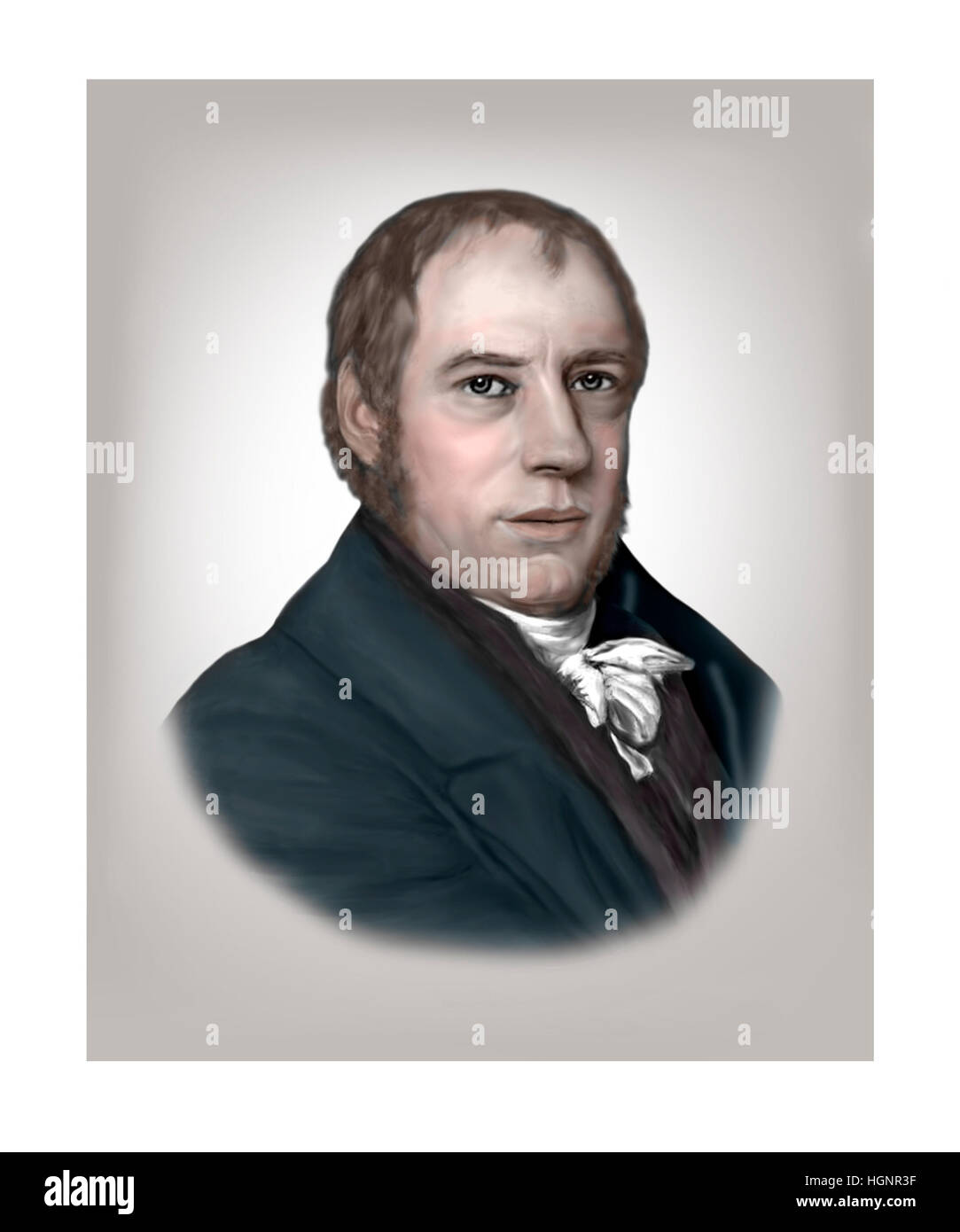 Richard Trevithick, 1771-1833, inventore, ingegnere minerario Foto Stock