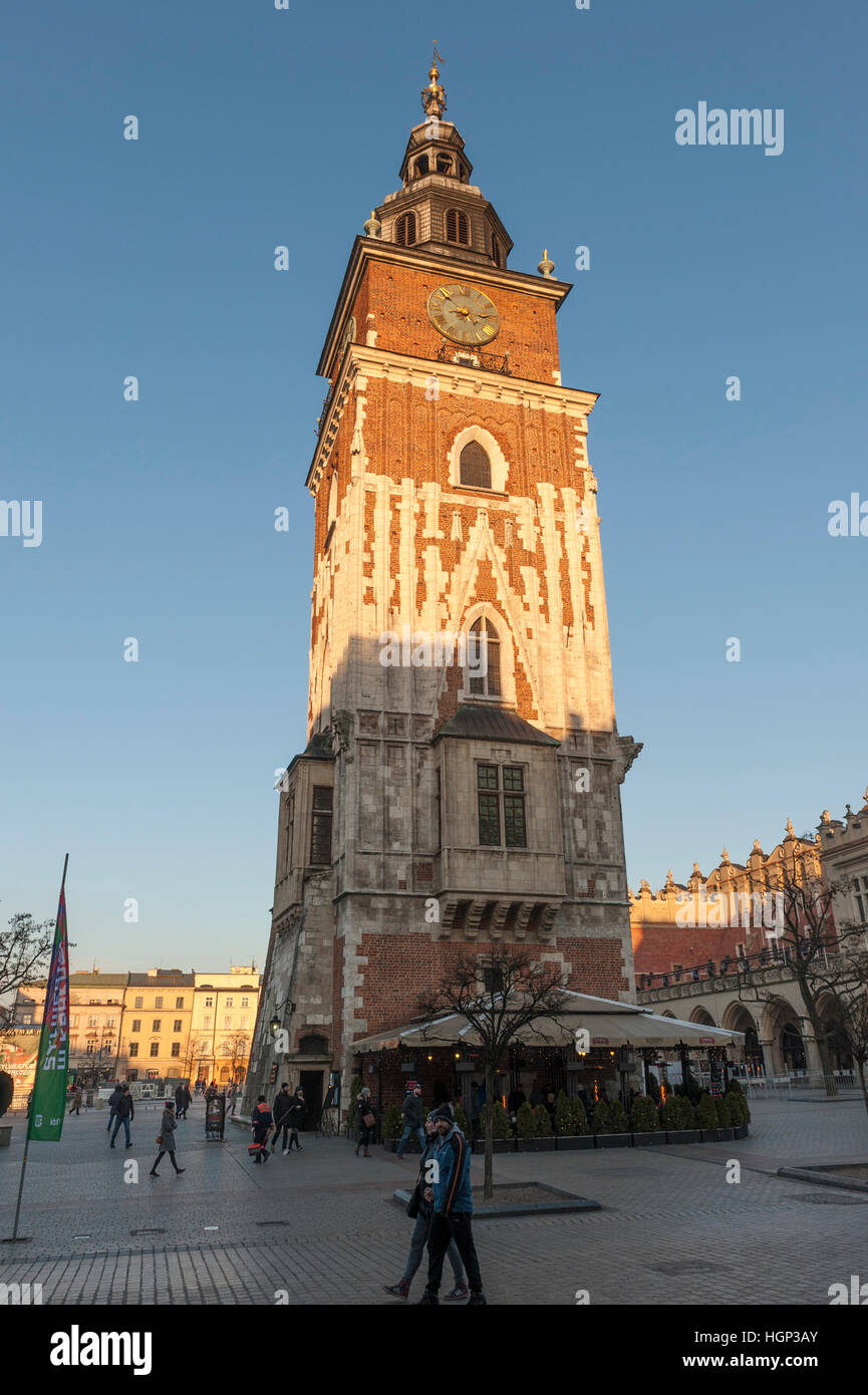 Cracovia Town Hall Tower Foto Stock