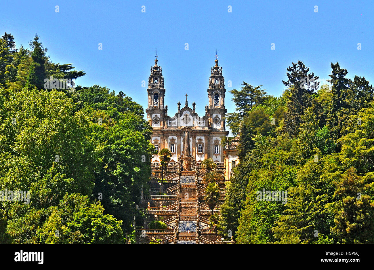 Santuario di Nossa Senhora dos Remédios Lamego Portogallo Foto Stock