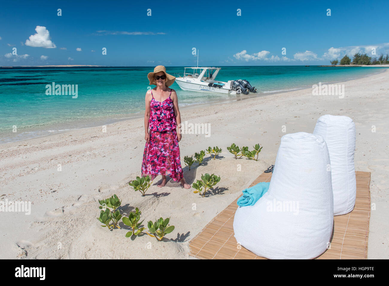 Viaggi di lusso a Santa Carolina Isola Mozambico Foto Stock