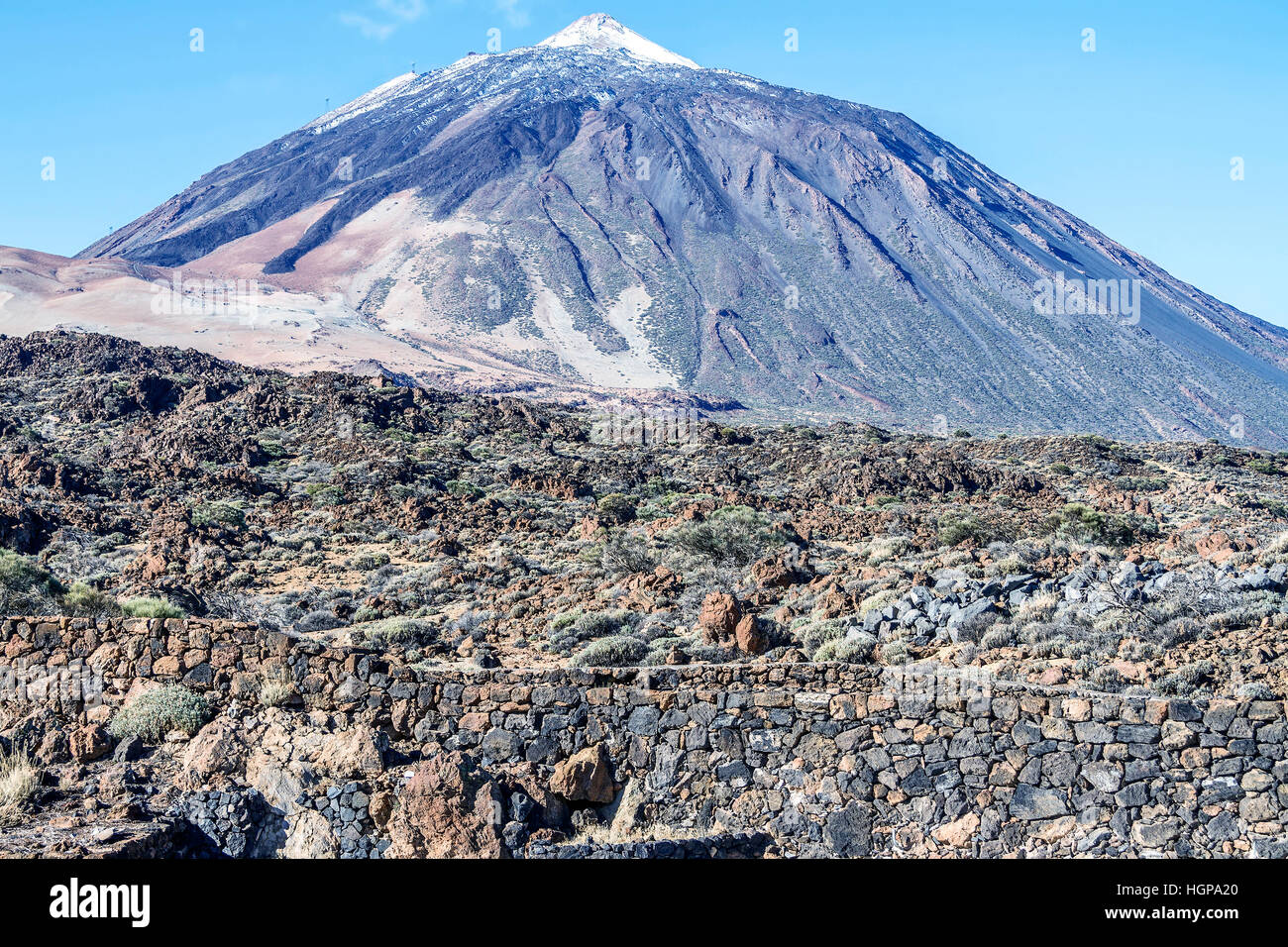 Il picco del Teide Tenerife Isole Canarie Foto Stock
