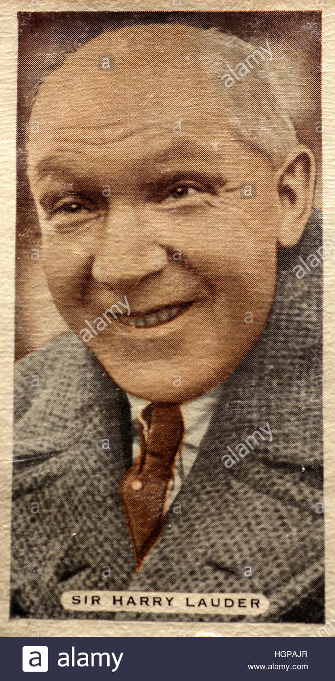 Sir Harry Lauder, comico scozzese Foto Stock