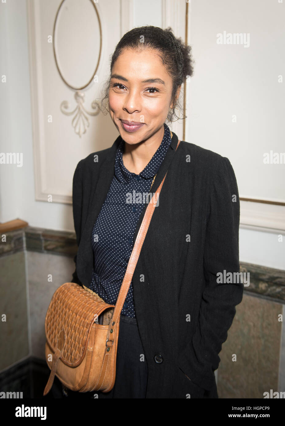 Sophie Okonedo frequentando l'apertura notturna parte della nazionale inglese del Balletto Giselle presso il St Martins Lane Hotel, Londra. Foto Stock