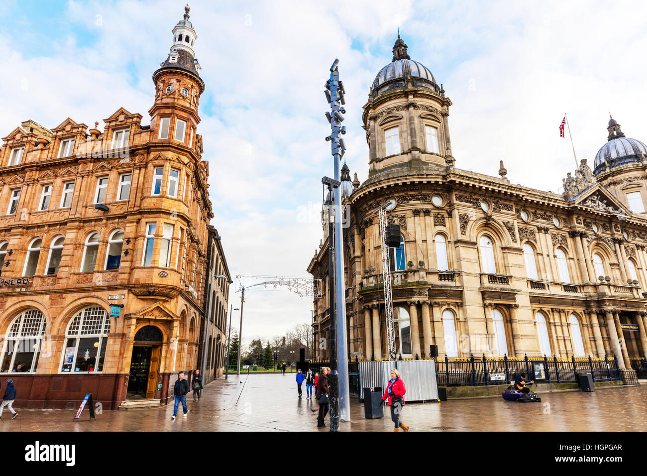 Hull City center edifici storici di storia di Kingston upon Hull City East Riding of Yorkshire Regno Unito Inghilterra Foto Stock