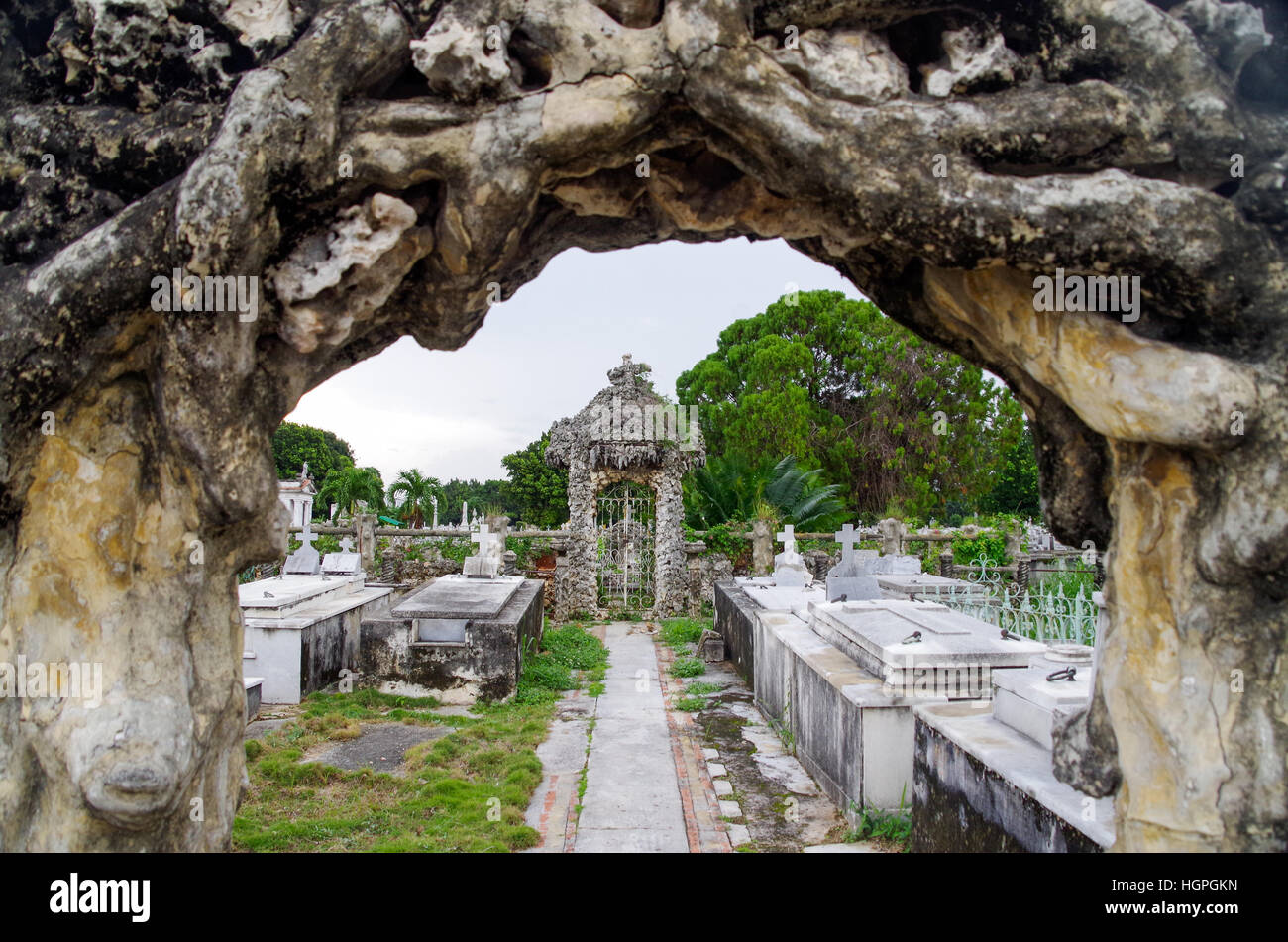 Christopher Columbus cimitero (Cementerio de Cristóbal Colón) a l'Avana, Cuba Foto Stock