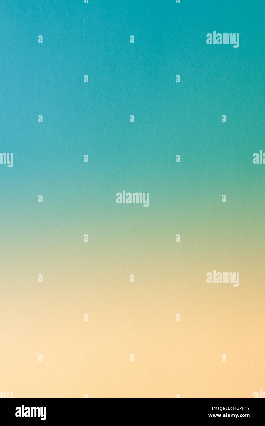 Carta acquerello Texture di sfondo o per Artwork delicatamente, blu acquamarina e giallo Colori Marrone. Foto Stock