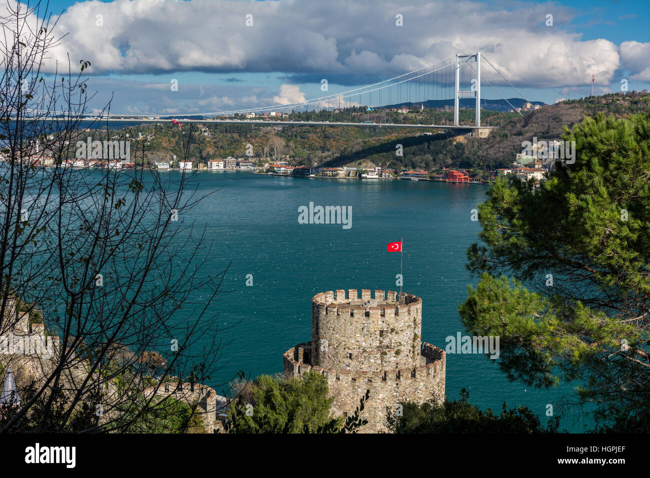 Il castello di Rumelihisarı Foto Stock