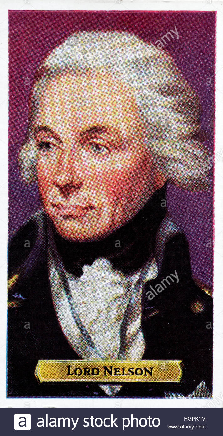 Viceammiraglio Horatio Nelson, 1758 - 1805, comandante navale britannico durante le guerre napoleoniche Foto Stock