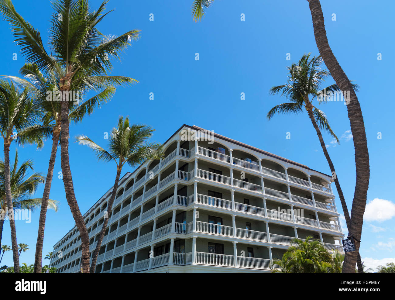 Beach Resort Hotel Maui Hawaii Foto Stock