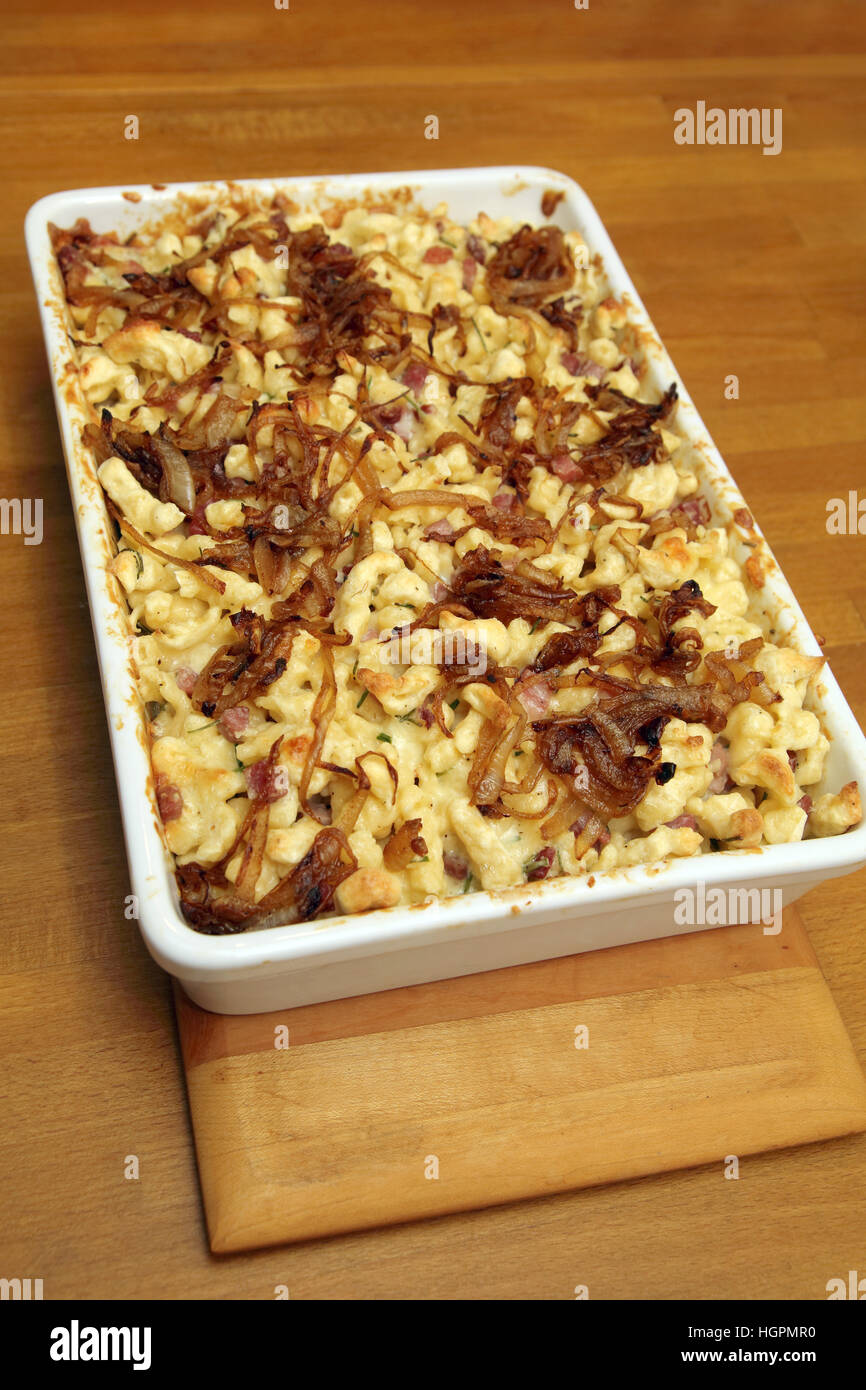 tagliatelle di formaggio Foto Stock