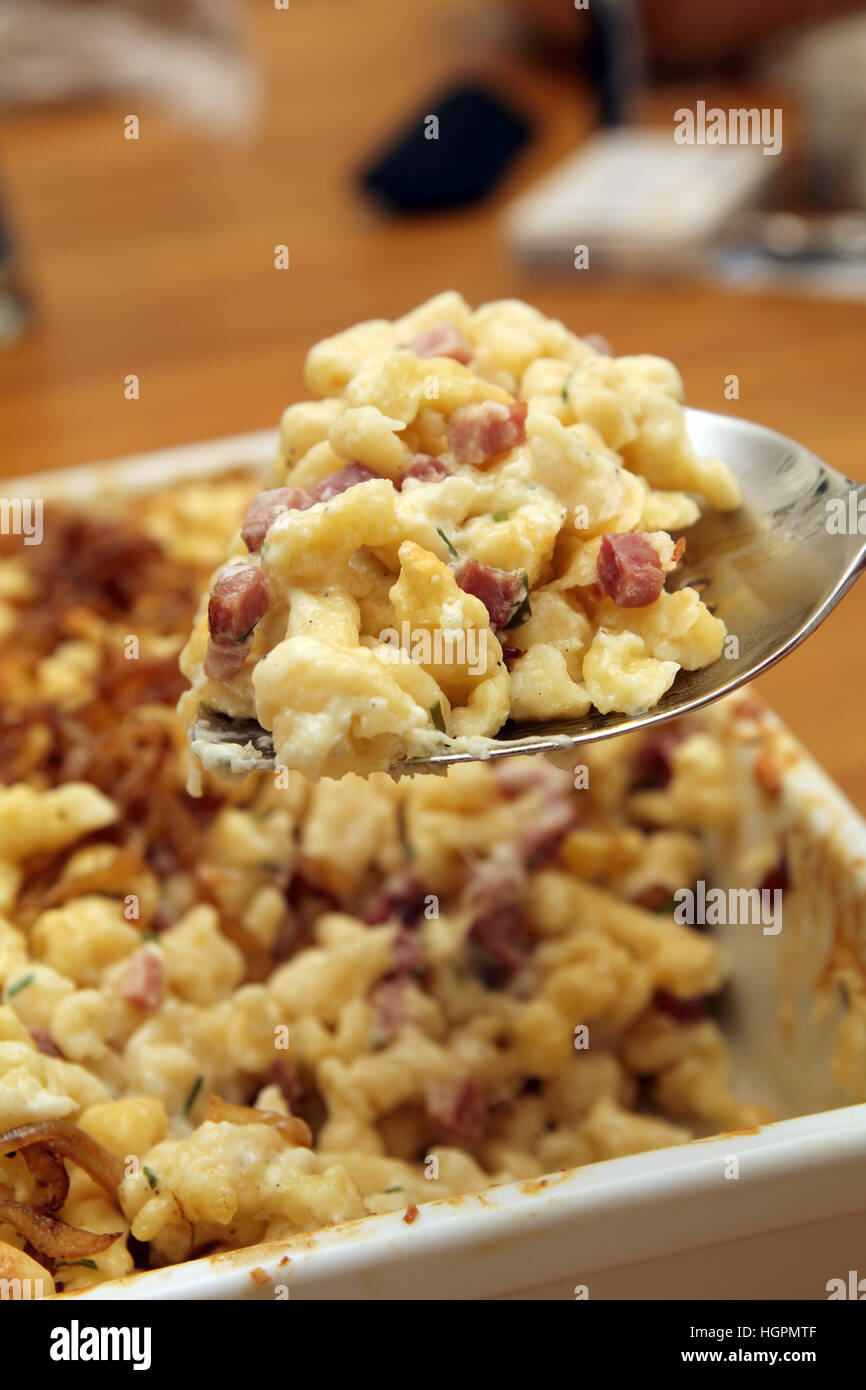tagliatelle di formaggio Foto Stock