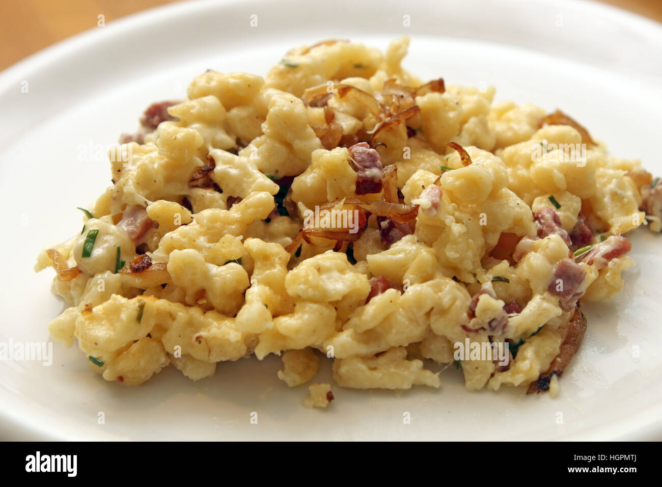 tagliatelle di formaggio Foto Stock