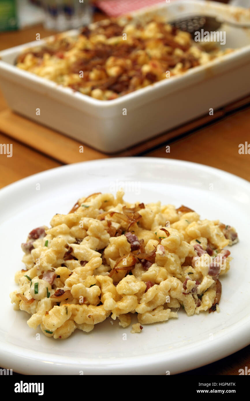 tagliatelle di formaggio Foto Stock
