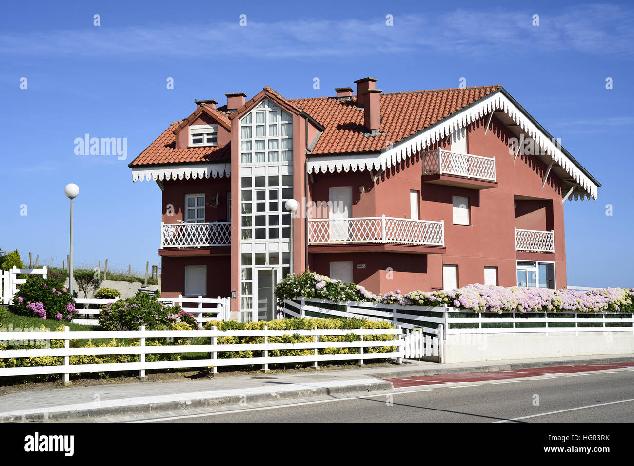 Villa in Comillas, Cantabria, Spagna settentrionale Foto Stock