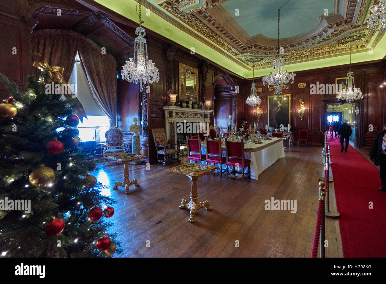 Il Castello di Warwick è un castello medievale sviluppato a partire da un originale costruita da Guglielmo il Conquistatore nel 1068. Foto Stock