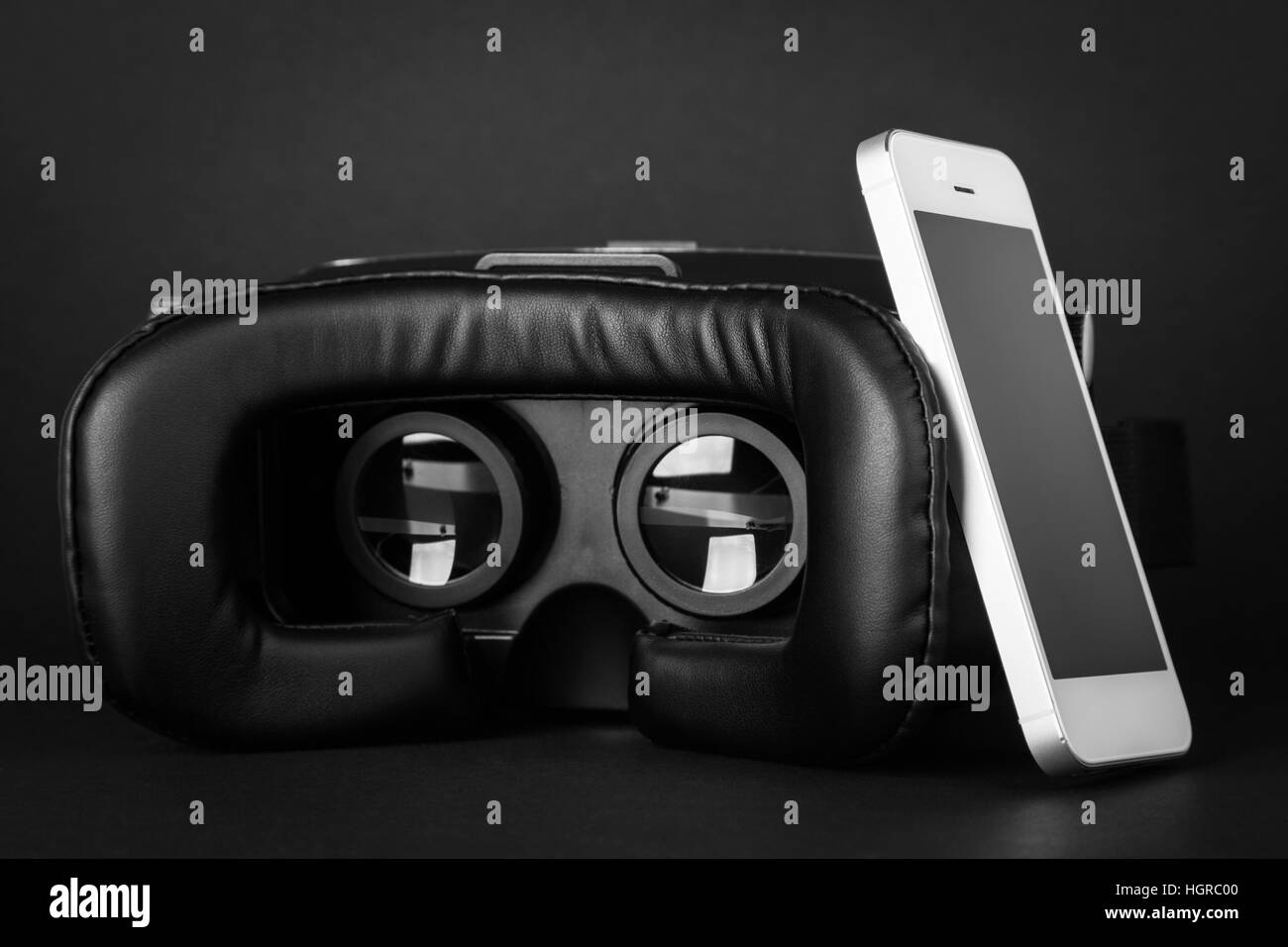 La realtà virtuale auricolare Foto Stock