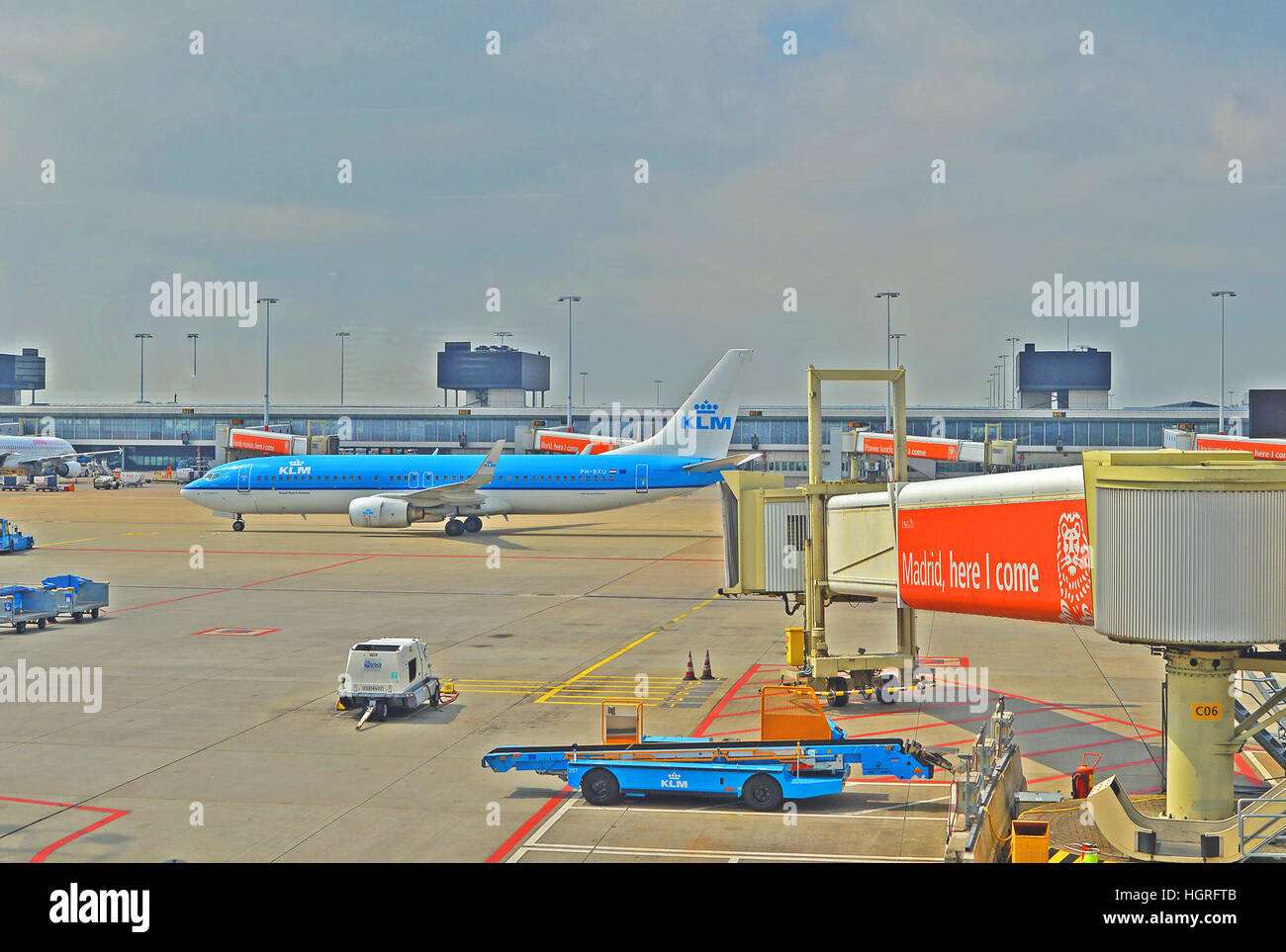 L'aeroporto internazionale di Schiphol Amsterdam Paesi Bassi Foto Stock