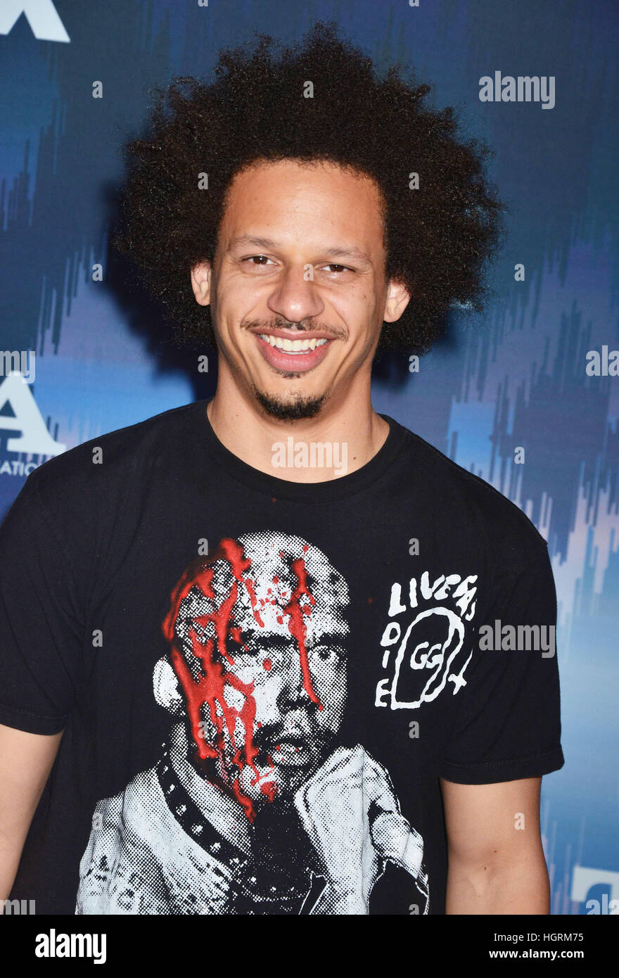 Eric Andre arrivando al FOX All-Star parte 2017 Inverno TCA Tour presso l'Hotel Langham on gennaio 11, 2017 a Pasadena Foto Stock