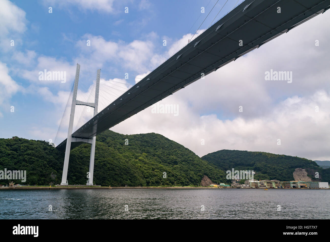 Ponte Megami (dea ponte), noto anche come "Venus ala ponte" a Nagasaki, in Giappone. Foto Stock