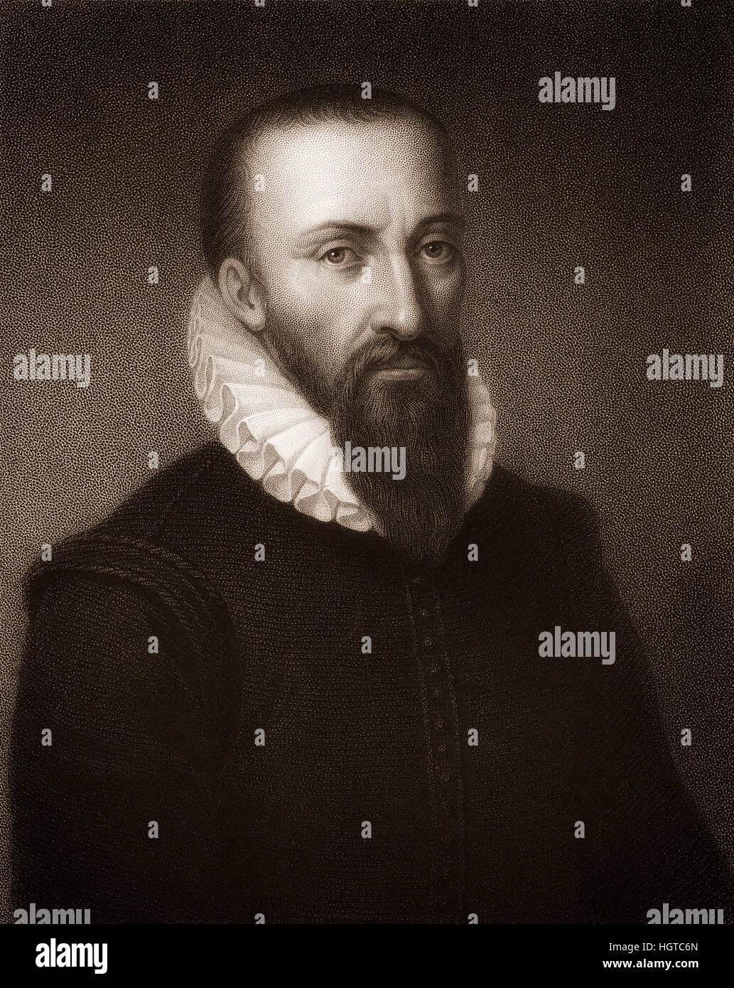 Ambroise Paré, c. 1510-1590, un barbiere francese chirurgo Foto Stock
