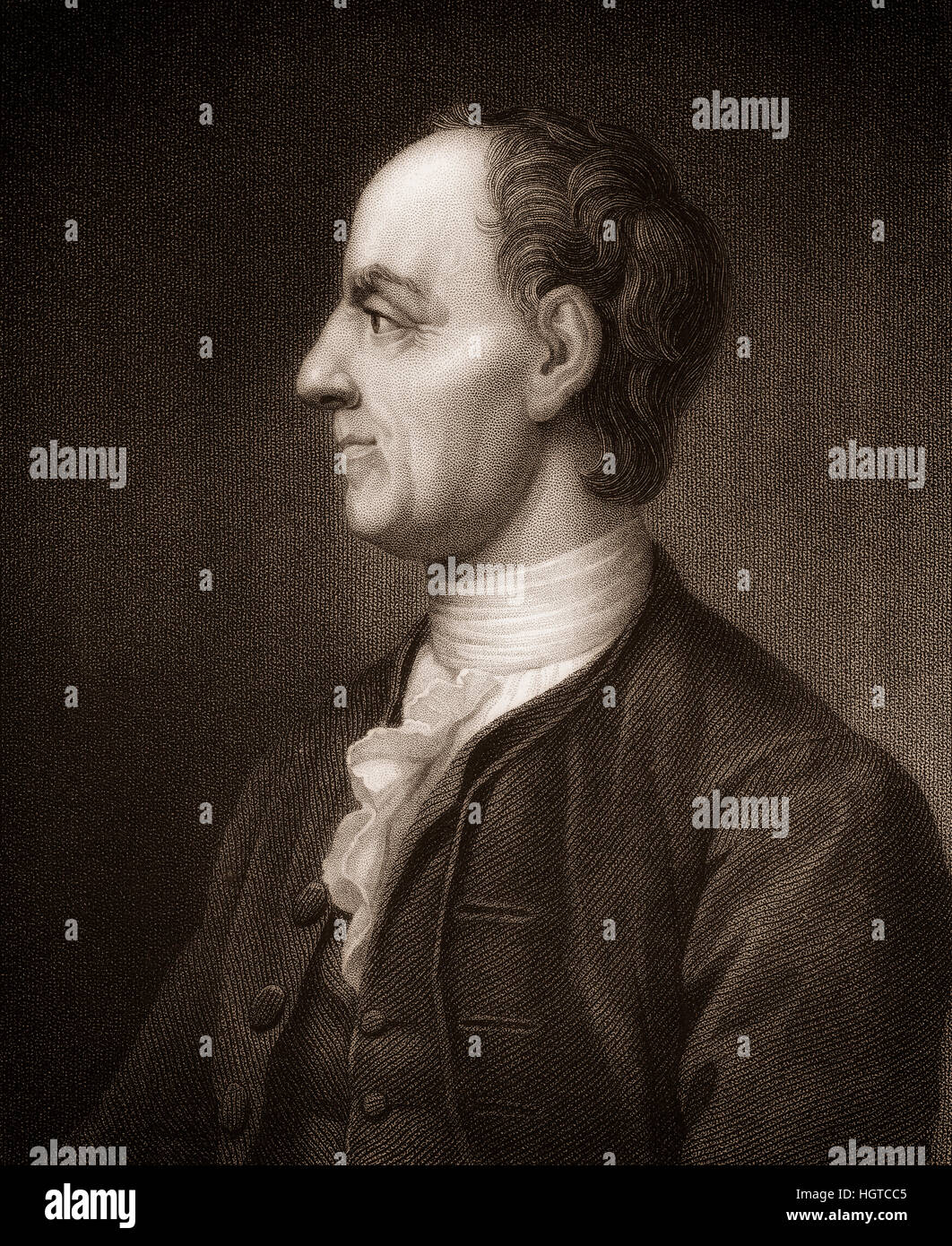 Leonhard Euler, 1707 - 1783, un matematico svizzero e fisico, Leonhard Euler, 1707 - 1783, ein Schweizer Mathematiker Foto Stock