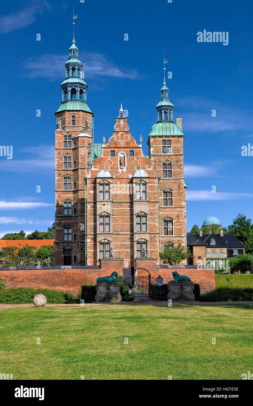 Il castello di Rosenborg a Copenaghen Foto Stock