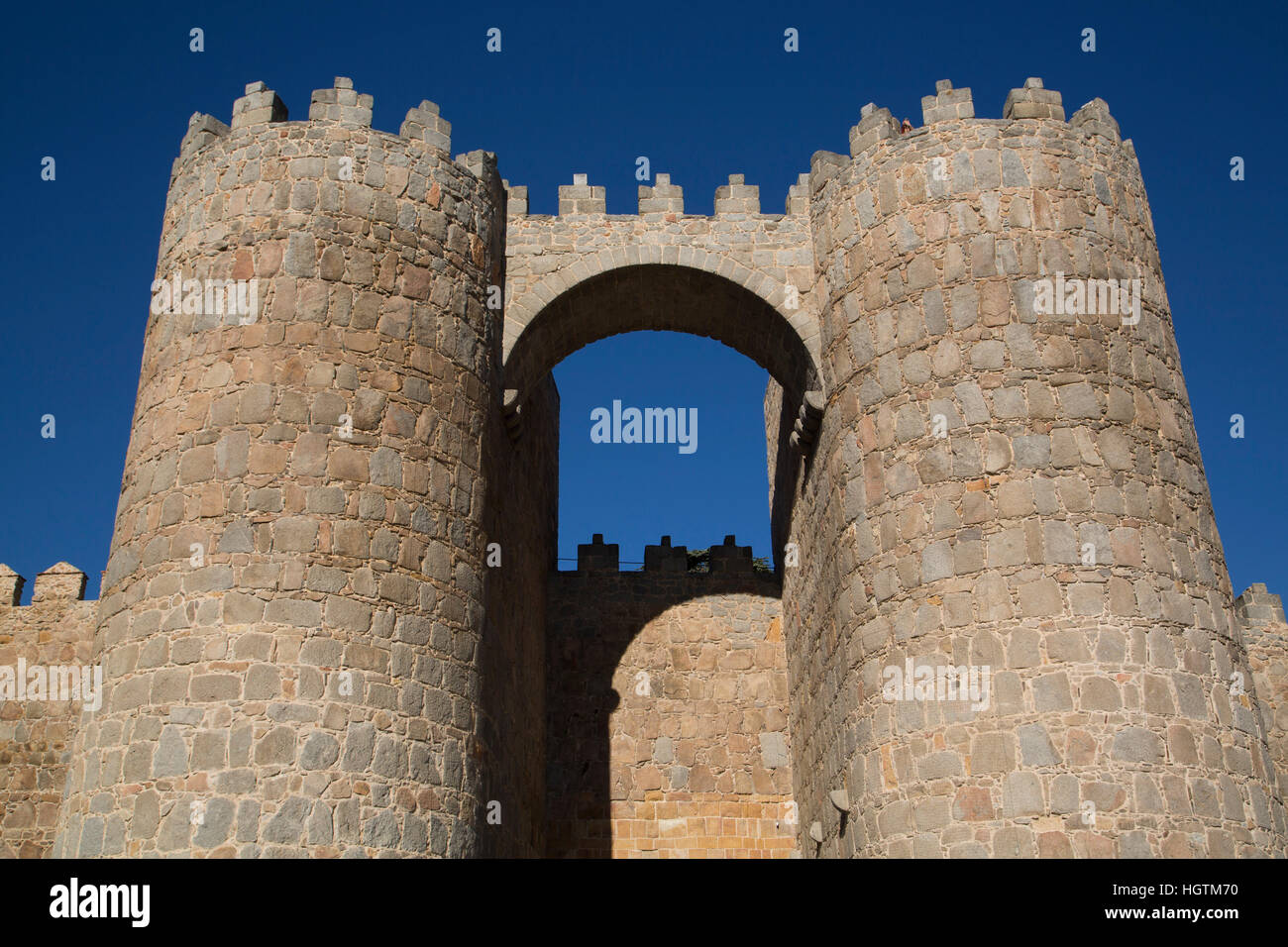 Puerta de Mariscal, Avila, Sito Patrimonio Mondiale dell'UNESCO, Spagna Foto Stock