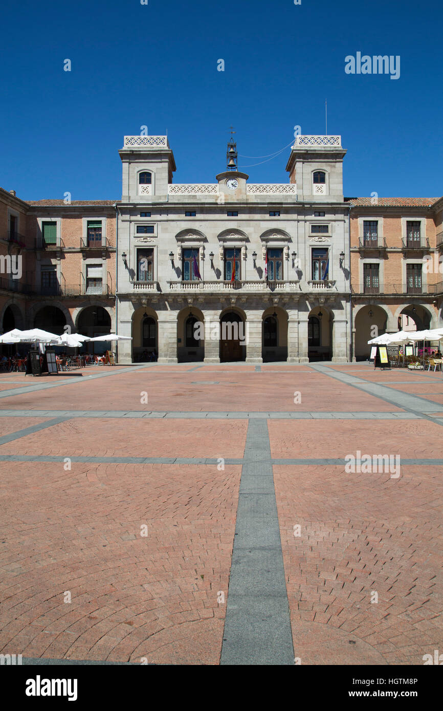 Plaza del Mercado Chico, Avila, Sito Patrimonio Mondiale dell'UNESCO, Spagna Foto Stock