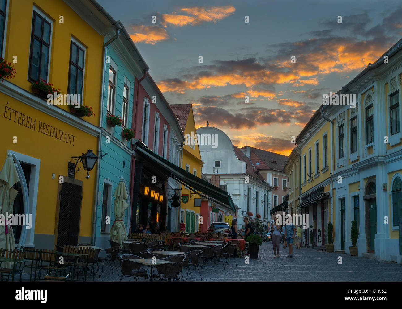 Città di Szentendre in Ungheria Foto Stock