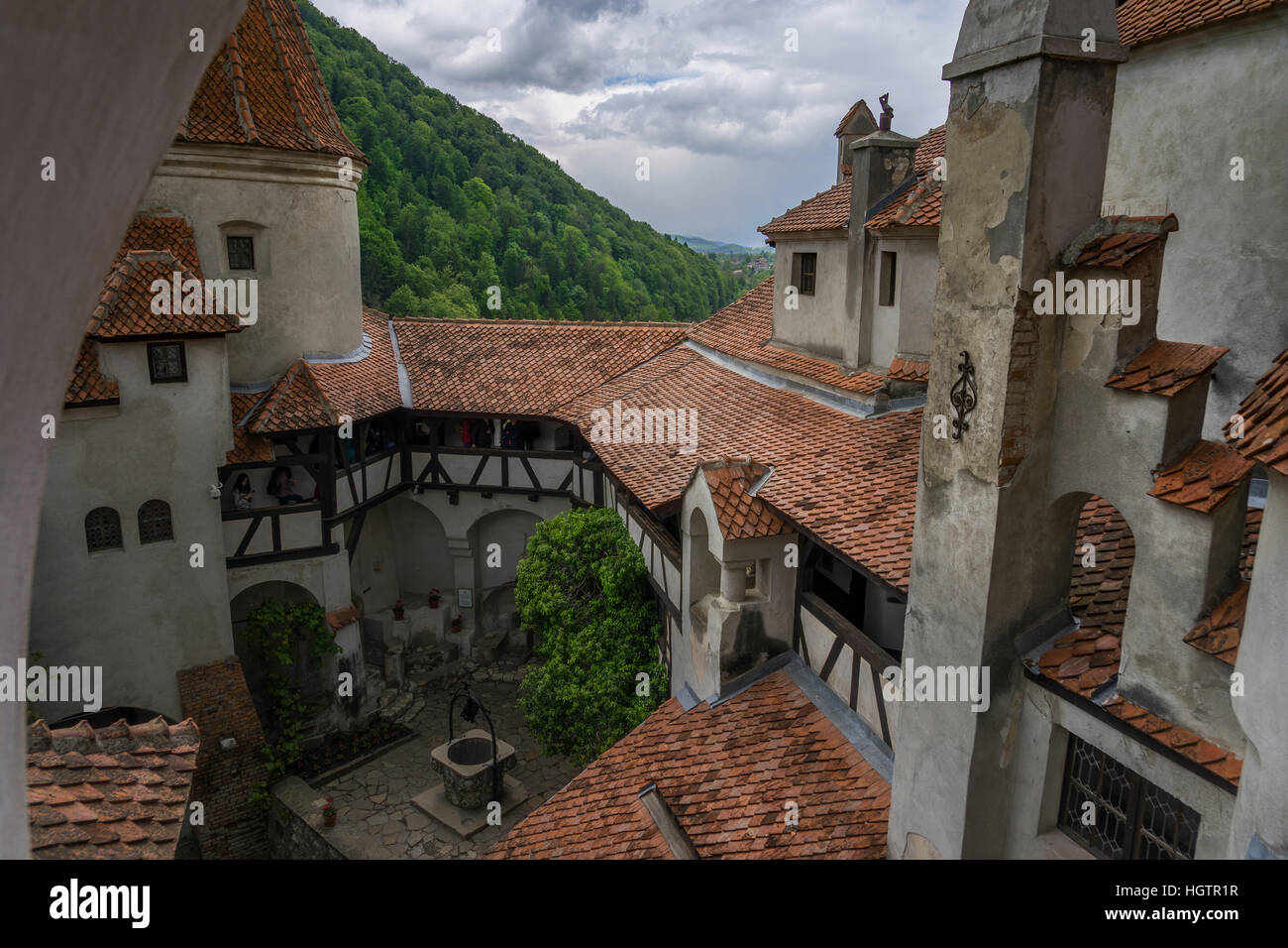 Castello di Bran in Romania Foto Stock