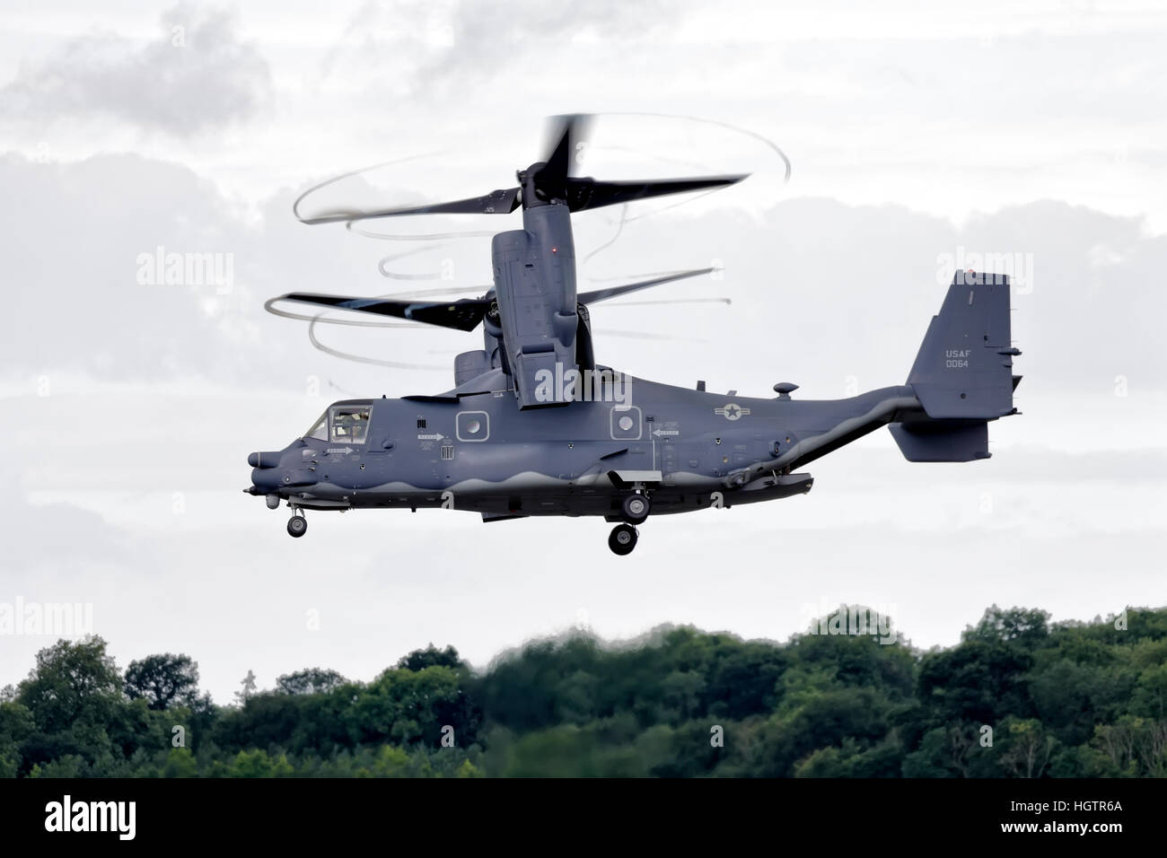 Una Forza aerea degli Stati Uniti, 7 Special Operations Squadron, Bell Boeing CV-22B Osprey in base a RAF Mildenhall, Suffolk, Inghilterra. Foto Stock