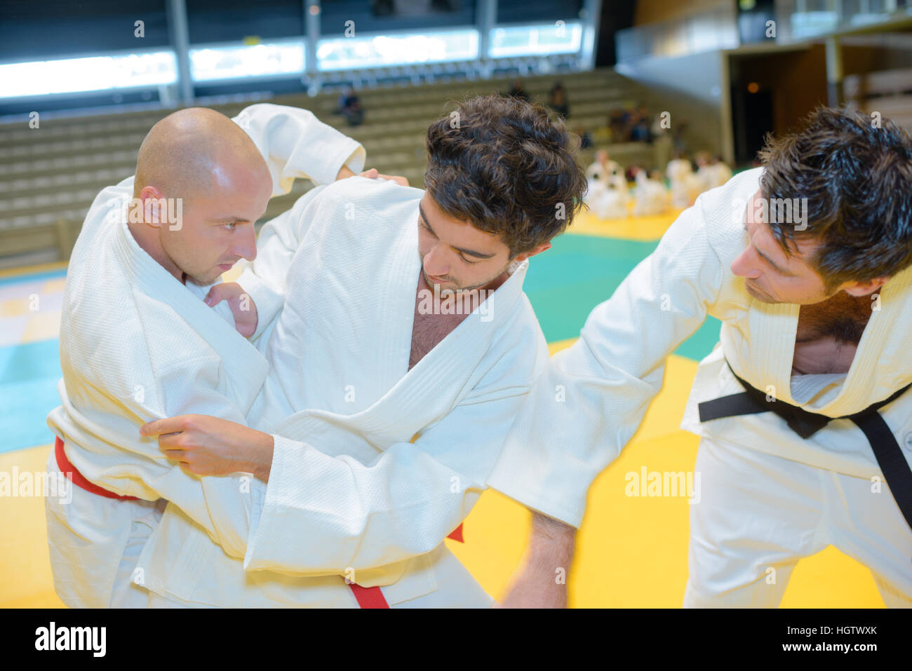 Combattere la posizione di combattimento Foto Stock
